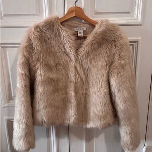 Rachel Zoe Women's Faux Fur Jacket - Cream